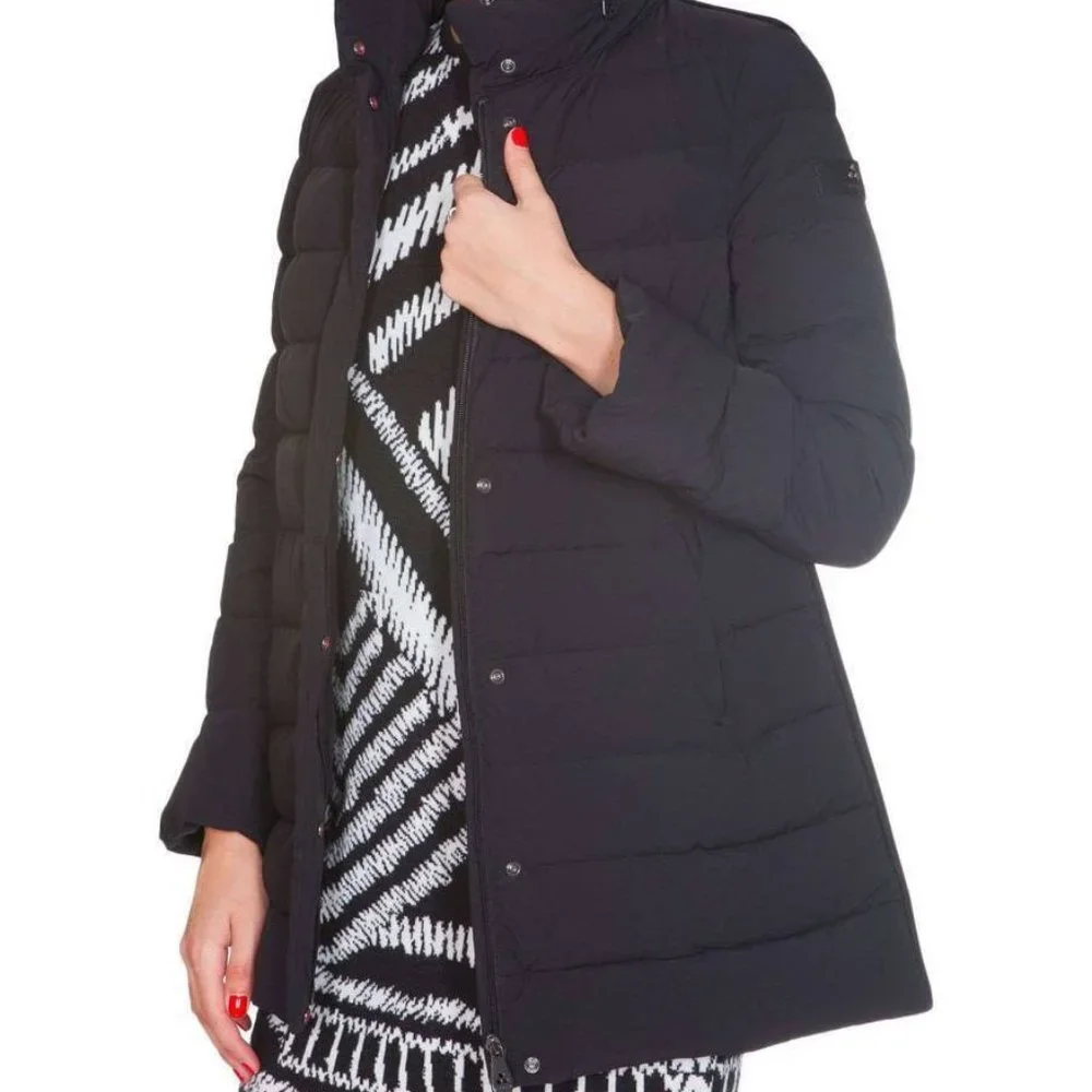 Peuterey Fuscello Bell Sleeve Combo Goose Down Puffer & Wool coat‎